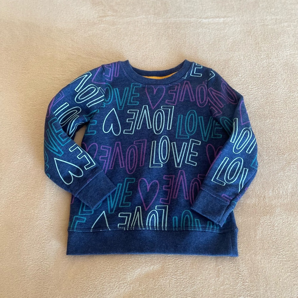 Cat & Jack “Love” Graphic Sweater - Size 3T - Picture 8 of 13